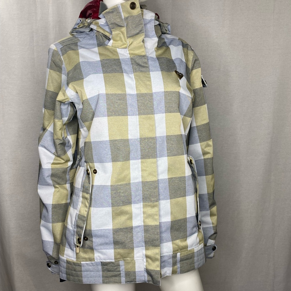 Roxy Womens Plaid Snowboarding Jacket